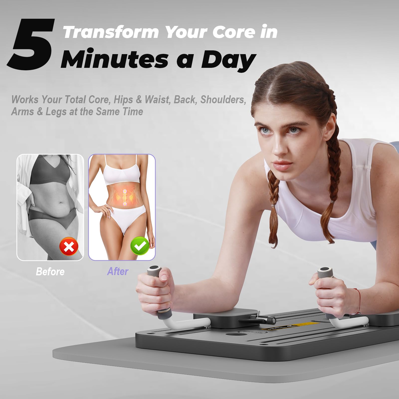 Craques Upgraded Pilates Reformer for Home Workouts