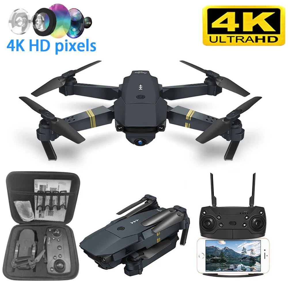 Craques 4K camera drone for adults with foldable design remote control and carrying case