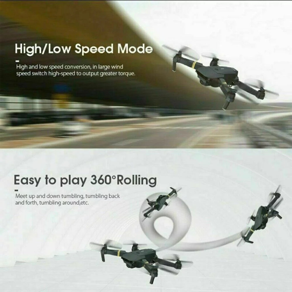 Craques 4K camera drone for adults showing high low speed mode and 360 degree rolling features