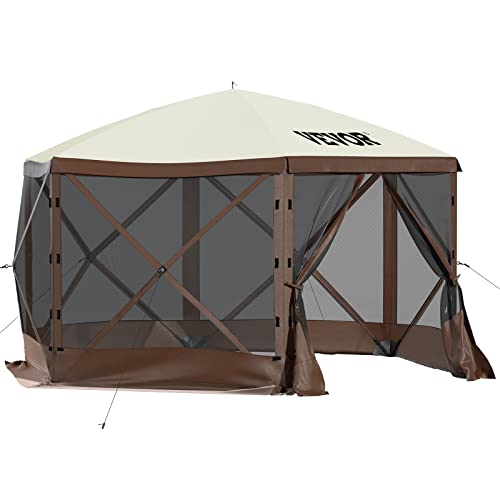 Craques VEVOR Camping Gazebo Tent with Mesh Sides