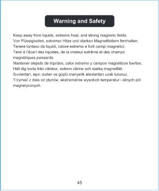 Warning and safety instructions for portable party Bluetooth speaker by craques