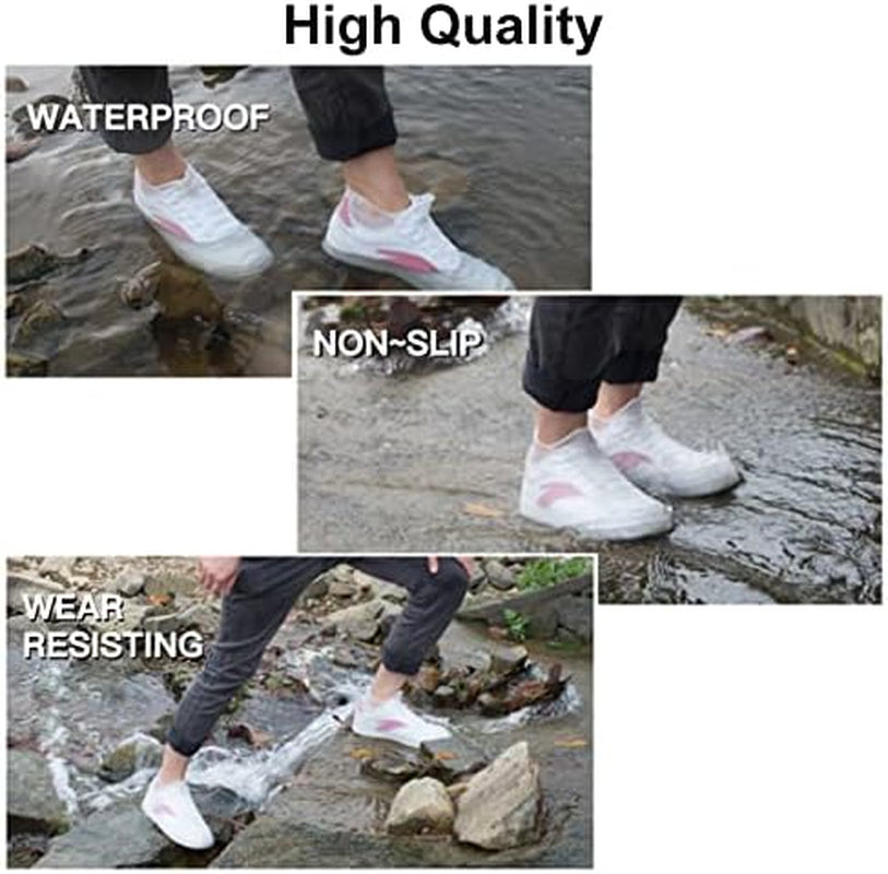 Waterproof shoe covers for outdoor activities by craques with non-slip and wear-resistant features