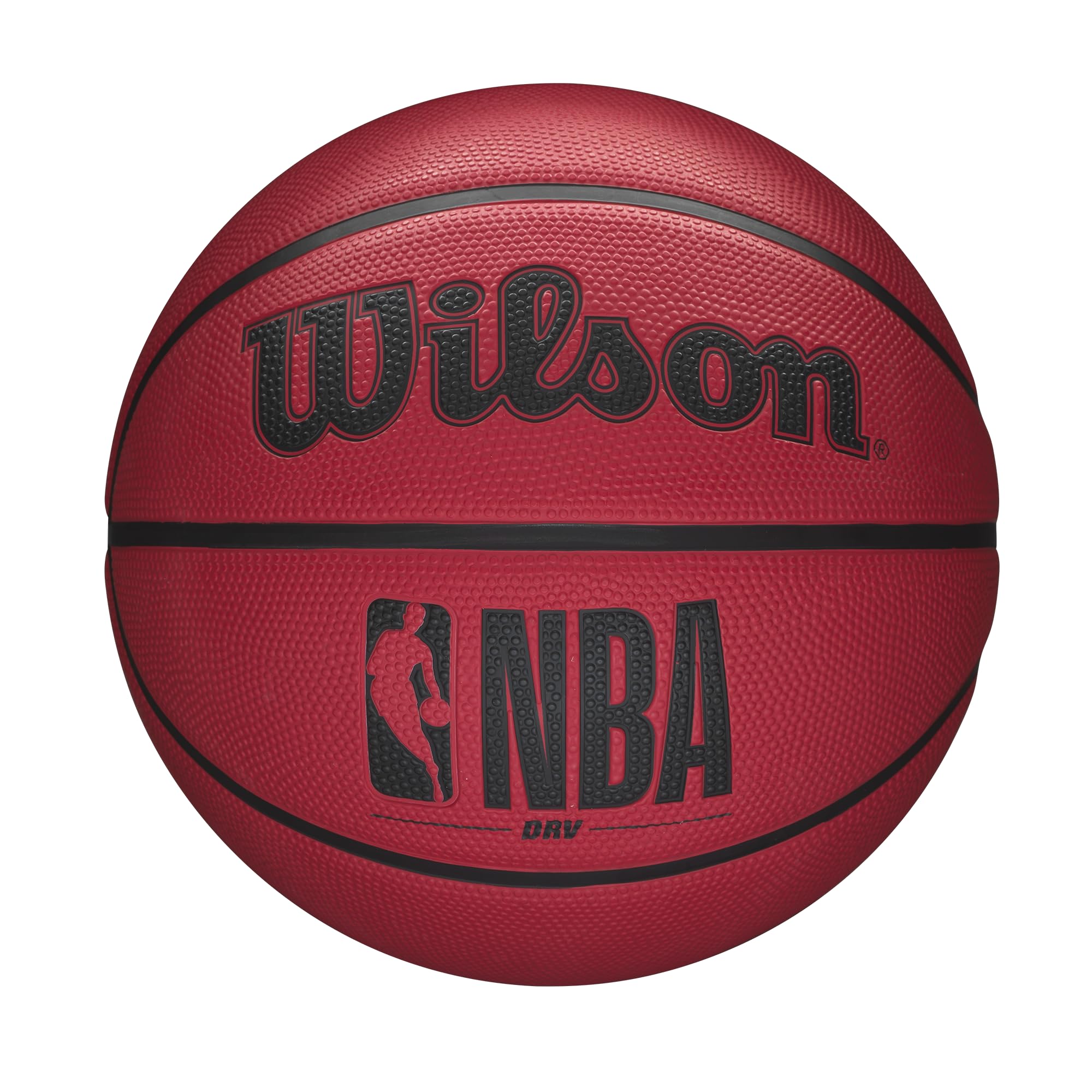 Wilson NBA Basketball by Craques – Durable Outdoor Ball - Size 6 - 28.5’’ / Red / DRV