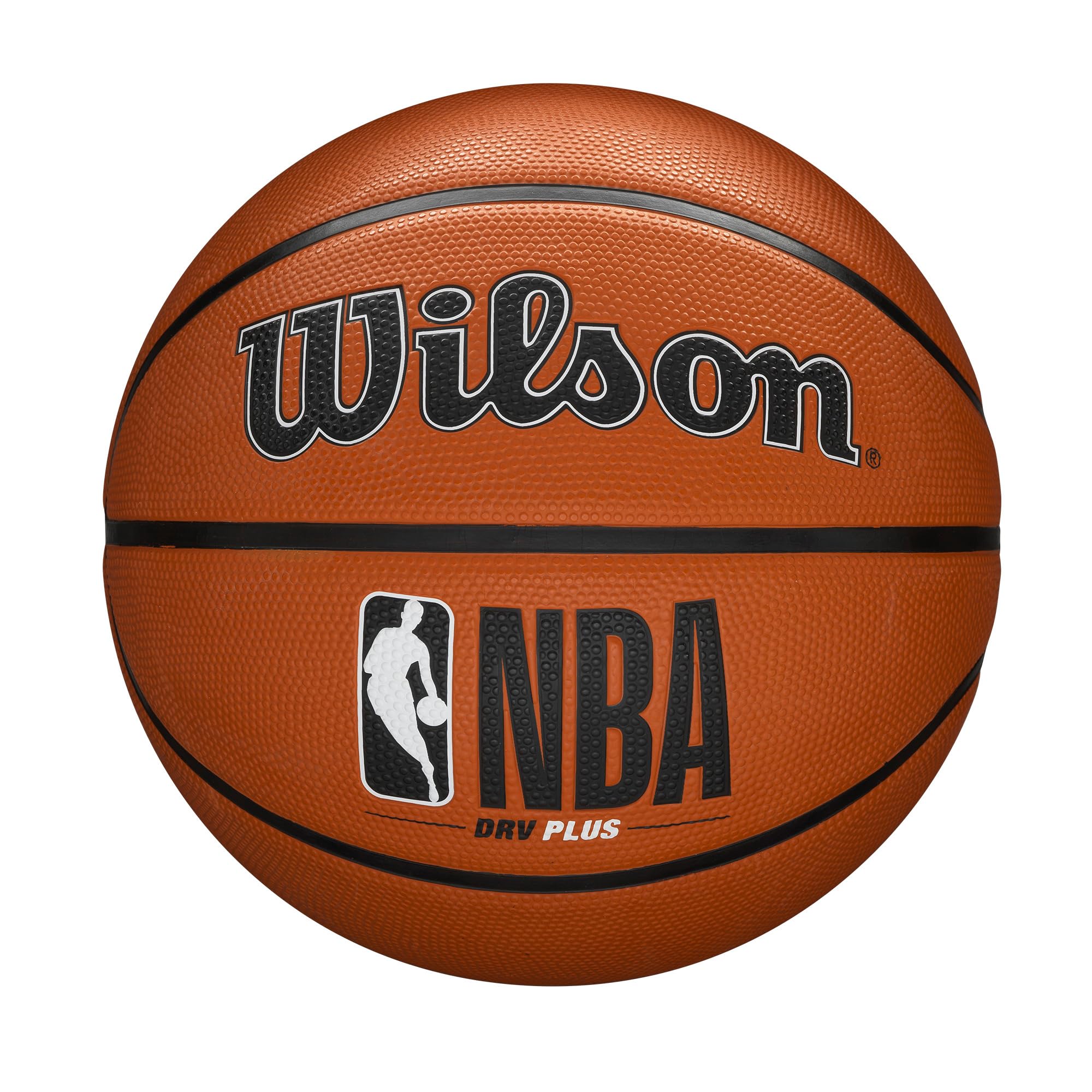 Wilson NBA Basketball by Craques – Durable Outdoor Ball - Size 7 - 29.5’’ / Brown / DRV Plus