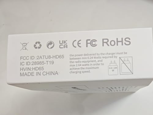 Craques wireless earbuds with long battery life packaging showing certification and charging details