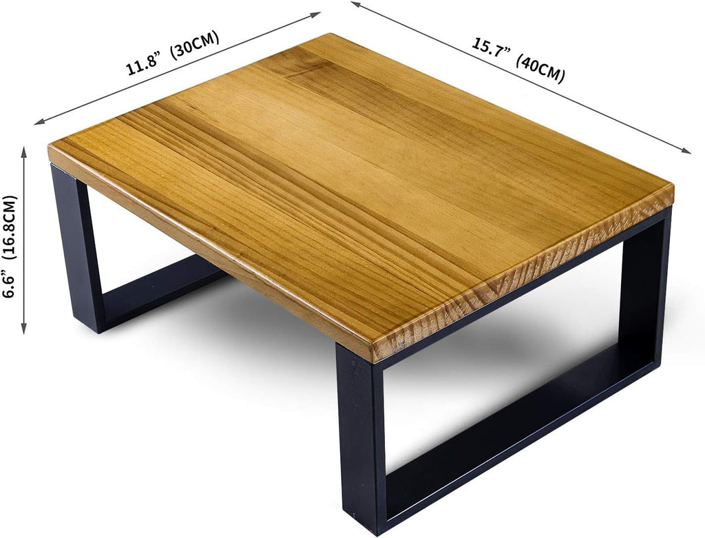 Craques Wooden Step Stool for Adults with Metal Frame