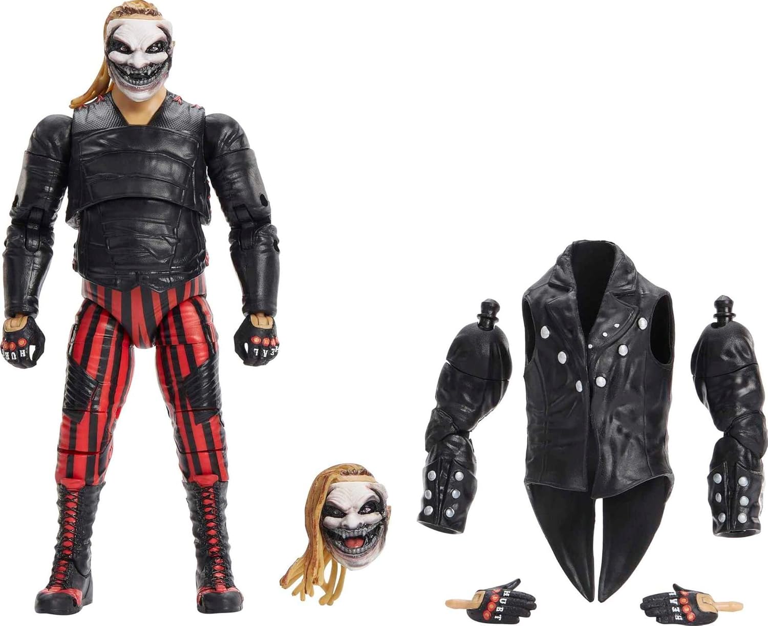 The Fiend Bray Wyatt action figure by craques with interchangeable head, removable arms, hands, and black vest