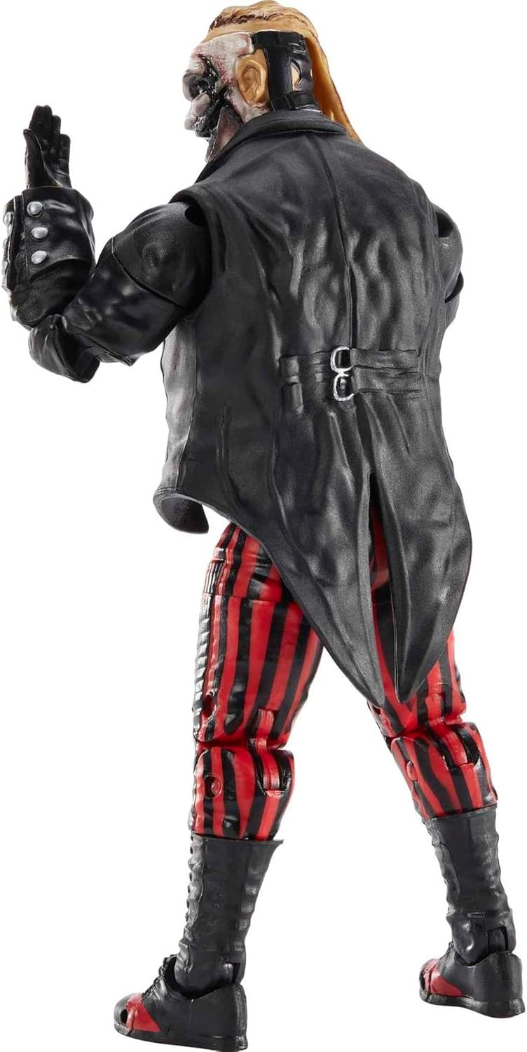 The Fiend Bray Wyatt action figure by craques wearing black coat and red striped pants in a standing pose