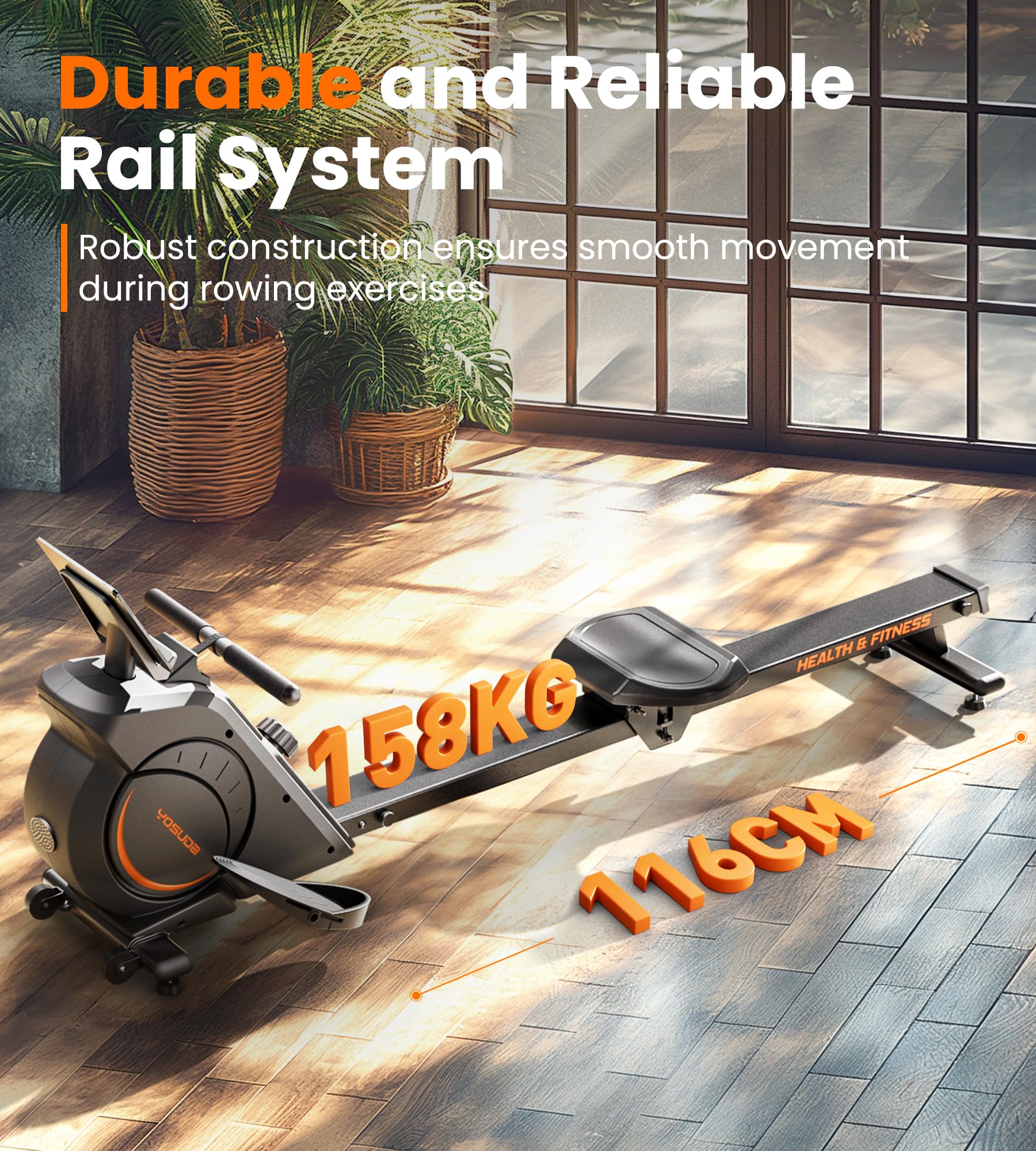 Craques YOSUDA Magnetic Rowing Machine for Full Body Workout